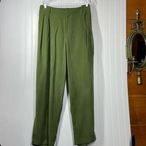Eloquii Women's Green  Straight Leg Pant Plus Size 22
